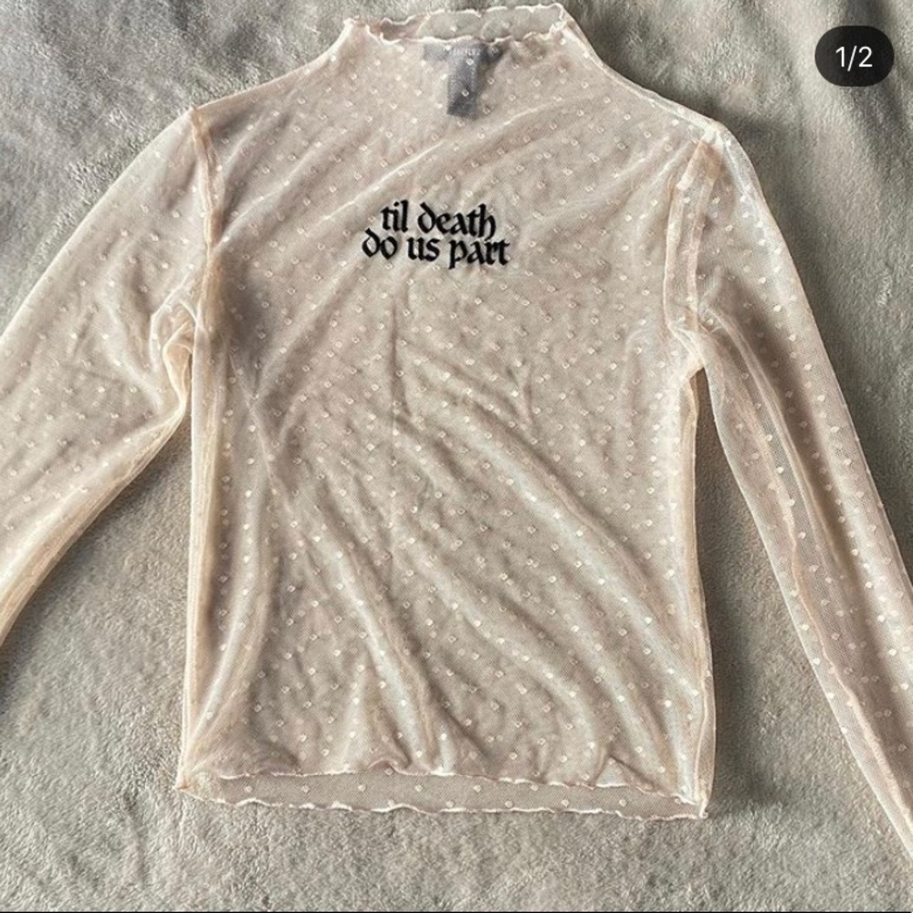 Till Death Do Us Part Mesh Top